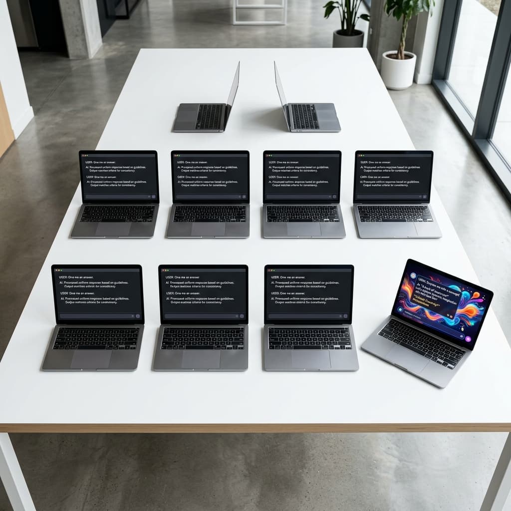 The Sameness Machine: When Everyone Uses AI, Who Stands Out?